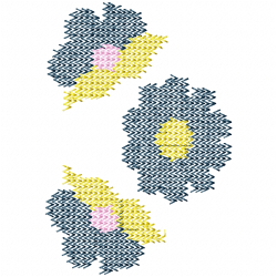 Flowers And Tree Embroidery Design 11